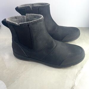 New Sorel Ankeny II Chelsea Boots Size 12 Mens Black Leather Waterproof Boots